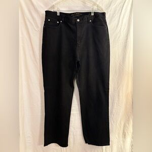 Ralph Lauren (Lauren Jeans Co. Jeans, black size 26, classic straight. Worn in.